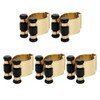 POFET 5pcs Portable Golden Metal Pool/Billiard Cue Wall Mount Stick