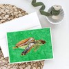 Caroline's Treasures 8675GCA7P Turtle Greeting Cards and Envelopes Pack of