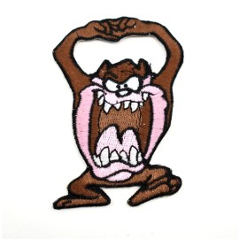 Looney Tunes Tasmanian Devil Taz Embroidered Iron On Patch Looney Tunes Badge
