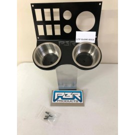 PBR PRODUCTS Honda pioneer 1000  2.75" for NOAM RADIO ONLY cup holder switch holes bracket