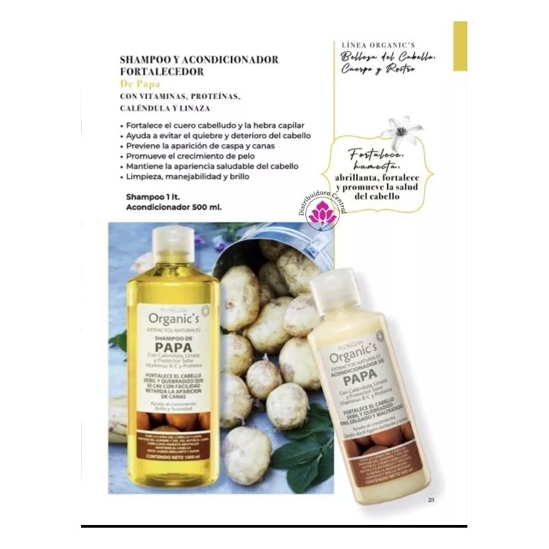 Florigan Shampoo De Papa Calendula Linaza Vit B-c Prot Florigan