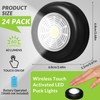 24 Pieces LED Puck Lights Wireless Under Cabinet Lighting 60
