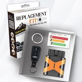 Extra-Partss Simple OBD and Remote Car Key Fob Replacement for Hyundai Elantra 2007 2008 2009 2010 OSLOAK-310T 4Btn