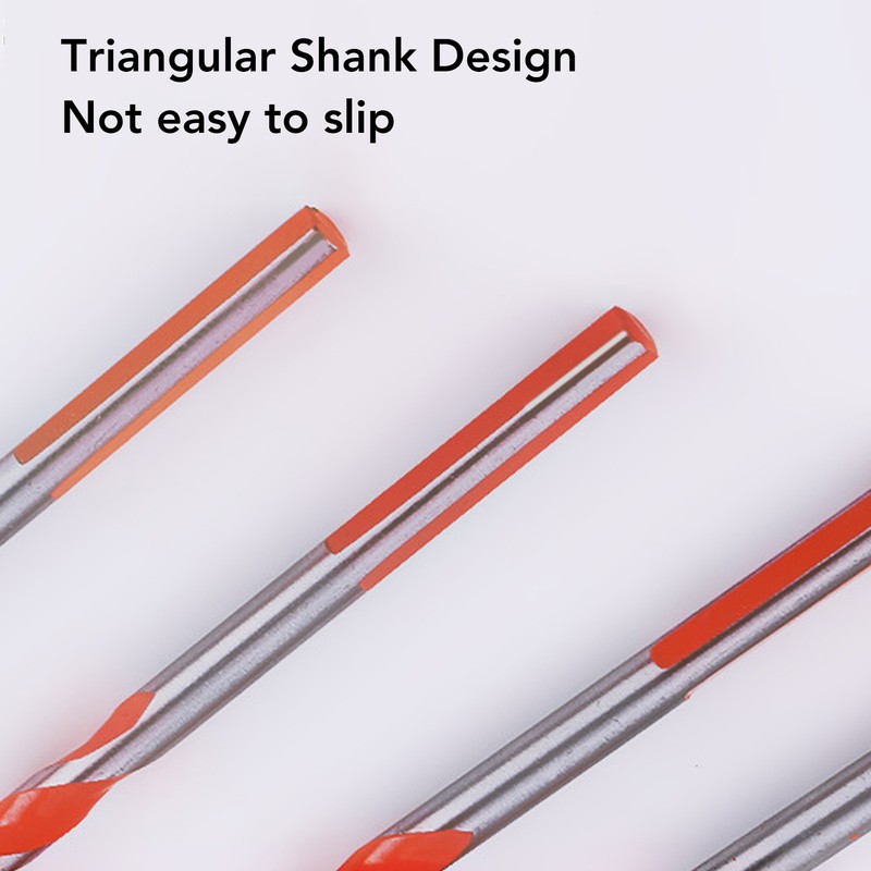 5PCS Twist Drill Bits 16.2mm Straight Triangle Shank Cemented Carbide