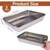 3 Pcs Steel Containers with Lids,Stainless Steel Storage Containers