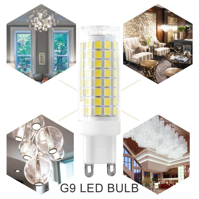 G9 LED Light Bulbs Bi Pin Base,6000K Daylight White G9