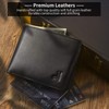 RFID Slim Front Pocket Wallets For Men - Genuine Leather