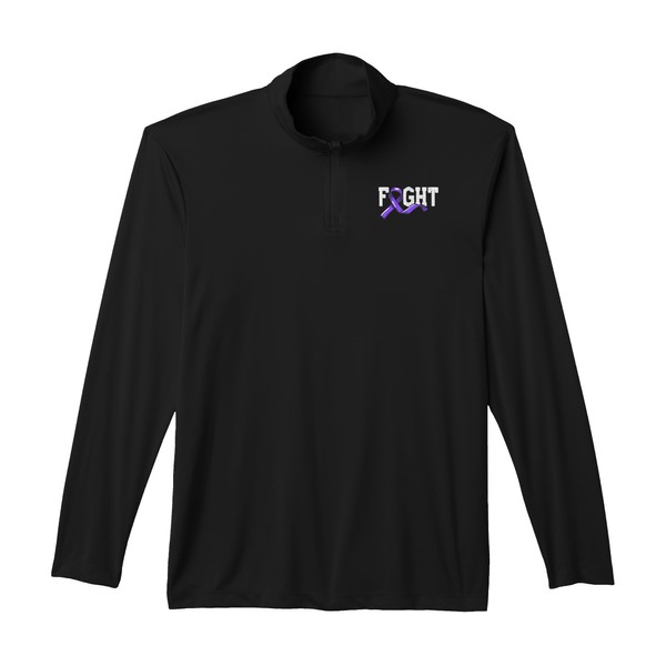 Fight Hodgkin Lymphoma Awareness Supporter Lymph Nodes Performance Quarter-Zip Top