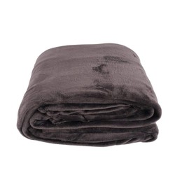 CB Home & Style Microfibre Flannel Blanket 3 Sizes Available (130 x 170 cm, Anthracite)