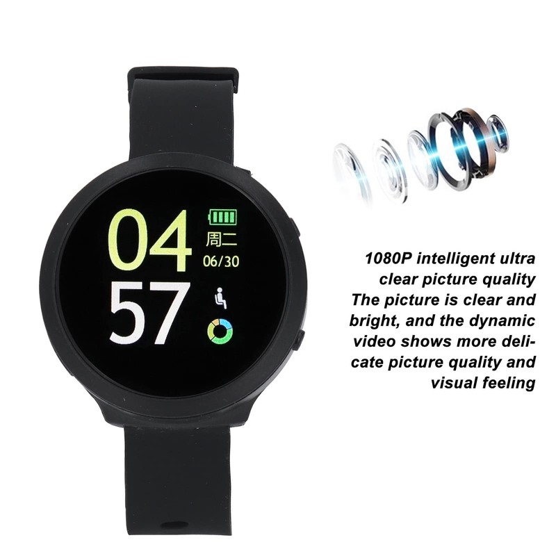 Smart Watch with Camera, 1080P USB Wearable Video Camera with