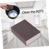 TEHAUX 4pcs Double Sided Sponge Emery Papers for Home Polishing