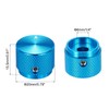 MECCANIXITY 2 Pcs Aluminium Potentiometer Knobs, 1/4" (6mm) Universal Volume