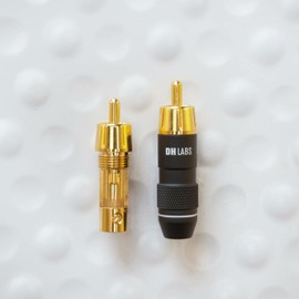 DH Labs RCA-2C RCA connector set of 4 DIY Copper Center Pin Audio Connectors