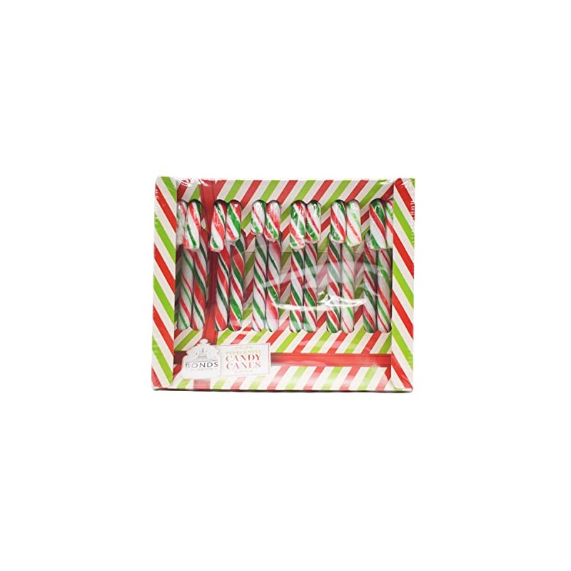 Bonds of London 12 Peppermint Flavour Candy Canes Box, 144