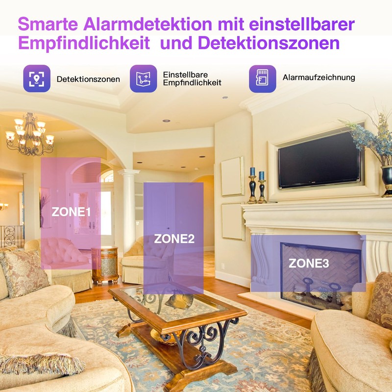 4K Camera Ultra HD, Small Indoor Camera, High Image Quality,