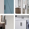 Cabinet Door Handles - 5.8 in Solid Sliding Barn Door