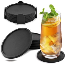 Portavasos para Mesa, 6 Piezas Porta Vasos para Mesa, Portavasos de Silicona Antideslizantes con Soporte, Porta Vasos Casa, Posavasos para Bebidas, Coasters para Bar, Hogar, Restaurante