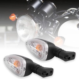 Motorcycle LED Turn Signals, 1 Pair of Motorbike Turn Indicator LED Light, Transparency LED Brake Turn Lightsfor F650GS, F800GS, F800R, R1200GS
