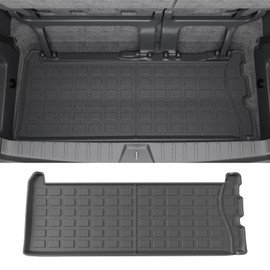 powoq 7&8 Seats Trunk Mat Compatible with 2021-2025 Toyota Sienna Cargo Mat TPE Trunk Liner Cargo Liner Replacement for 2021-2025 Toyota Sienna Accessories (Trunk Mat)