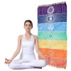 Deluxe Tela 7 Chakras Alfombrilla Yoga Meditación Manta Decoración