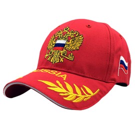 LOCOMO Men Women Baseball Cap Russia Russian Country Flag Coat of Arms Imperial Two Headed Eagle Emblem Badge Patriot