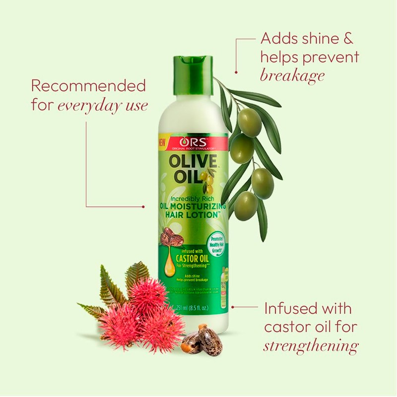 Organic Root Stimulator Olive Oil Moisturizing Hair Lotion, 8.5 Fl