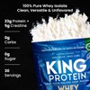 KING Protein Clean Unflavored Whey Isolate Protein Powder with Creatine
