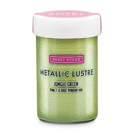 Sweet Sticks Metallic Luster Dust Color Powder, 4 Grams Jungle Green