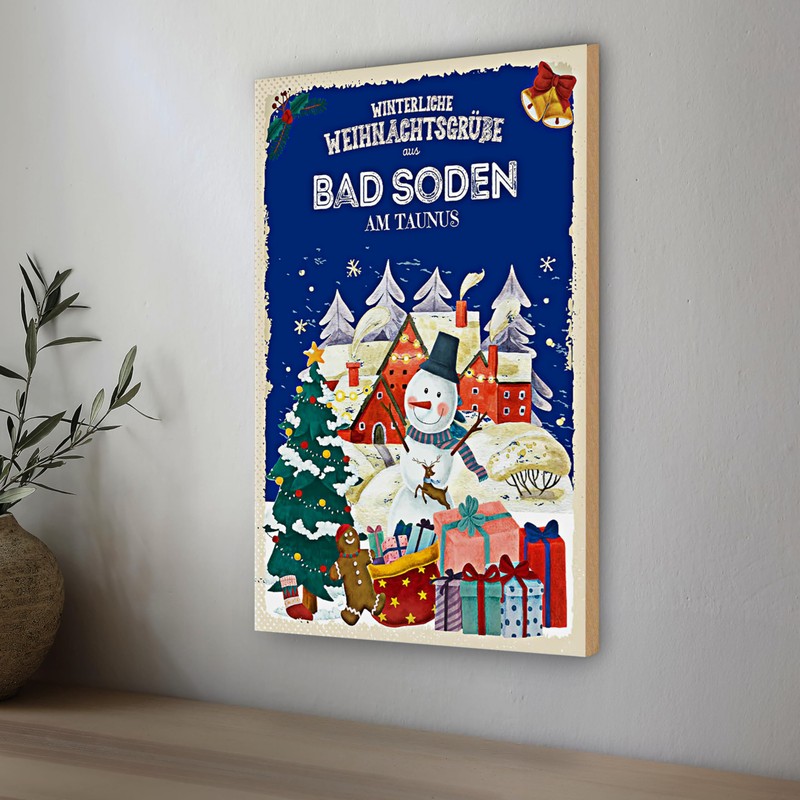 Winterliche Weihnachtsgrüße | aus Bad Soden | am Taunus |