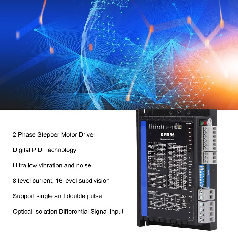 Digital Stepper Driver 2 Phase Stepper Motor Controller 8 Level