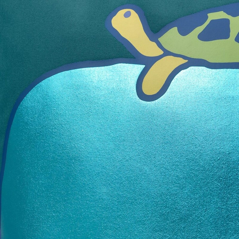 NIKTI BLAVINGAD Cushion Cover – Whale Pattern, Blue-Green – 50x50