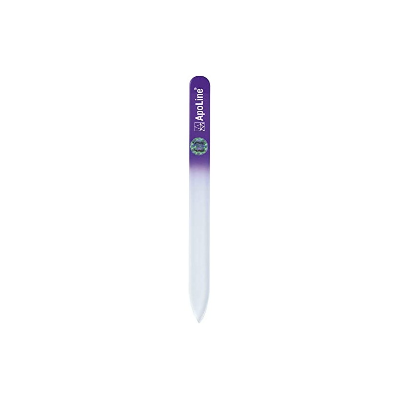 Apoline Nail File Glass 14 cm Purple Pack of 1