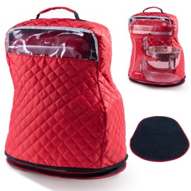 BAGSPRITE Stand Mixer Cover with Appliance Sliders Compatible with KitchenAid Mixer 6/7/8 Quart with Pockets for Kitchen Aid Accessories and Attachments