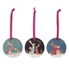 Sara Miller Woodland Tales Set of 3 Christmas Decorations with