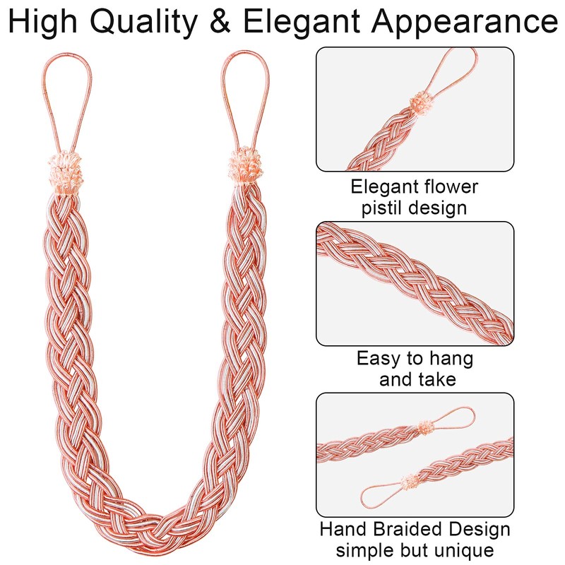 Hand Knitting Curtains Tied Rope Simple Type Curtain Tie Backs