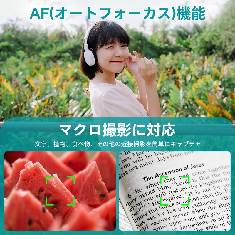 4K デジカメ デジタルカメラ 6400万画素 4K解像度 オートフォーカス マクロ撮影 16倍デジタルズーム 3インチ大画面 予備電池