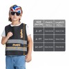 AYKRM 6-9 Year Hi Vis Vests for Kids Black Kids