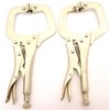 2pc 6" Mini Locking C-Clamp Plier Set Mole Grips/Welding Engineering