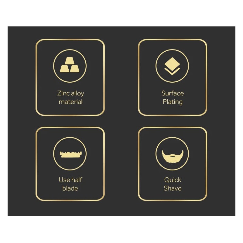 Giovanni Back Katana Straight Barber Razor - Silver