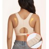 Lemorosy Women's Post-Operative Strong Support Sports Bra Adjustable Without Underwire
