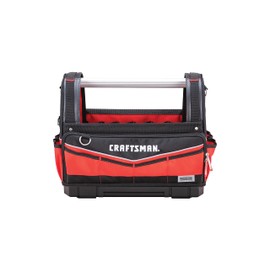 CRAFTSMAN VERSASTACK Heavy Duty Tool Bag, Waterproof Hard Bottom, 17" Large Tool Tote with Adjustable Strap (CMST17621)