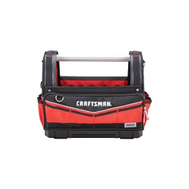CRAFTSMAN VERSASTACK Heavy Duty Tool Bag, Waterproof Hard Bottom, 17" Large Tool Tote with Adjustable Strap (CMST17621)
