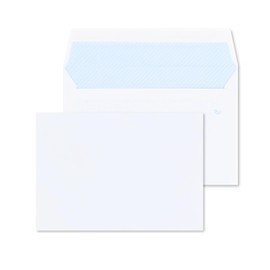 RAYLU PAPER - Pack of 10 White Peel and Seal Paper Envelopes for Sending Documents and Letters, Lightly Sealed 90gsm (C5)