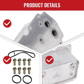 TOPAZ 1842418C3 Engine Oil Cooler with Gasket for Navistar Engine 396081600