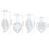 Msiud Travel Bottle Key Ring, Portable, Transparent Empty Plastic Bottle,