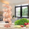 Toplife Spiral Design Metal Egg Skelter Dispenser Rack, Storage Display
