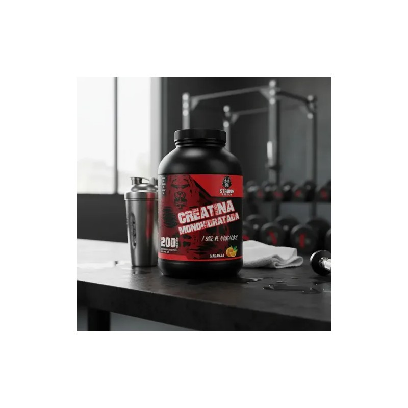 Creatina Monohidratada 1kg Strong Protein 200 Servicios