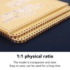 6PCS Acrylic Template DIY Wallet Pattern Handmade Making Mold Craft