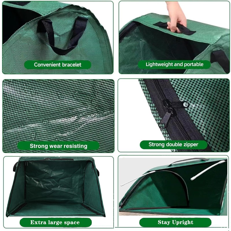 Leaf scoop leaf collector,Extra large lawn bags leaf bags,Foldable yard