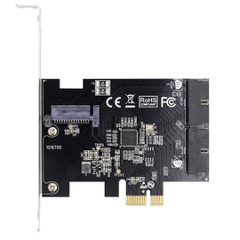 CY Card 5Gbps 19Pin 20Pin USB 3.0 Front Panel Header to PCI-E 1X Express Adapter for Computer Motherboard